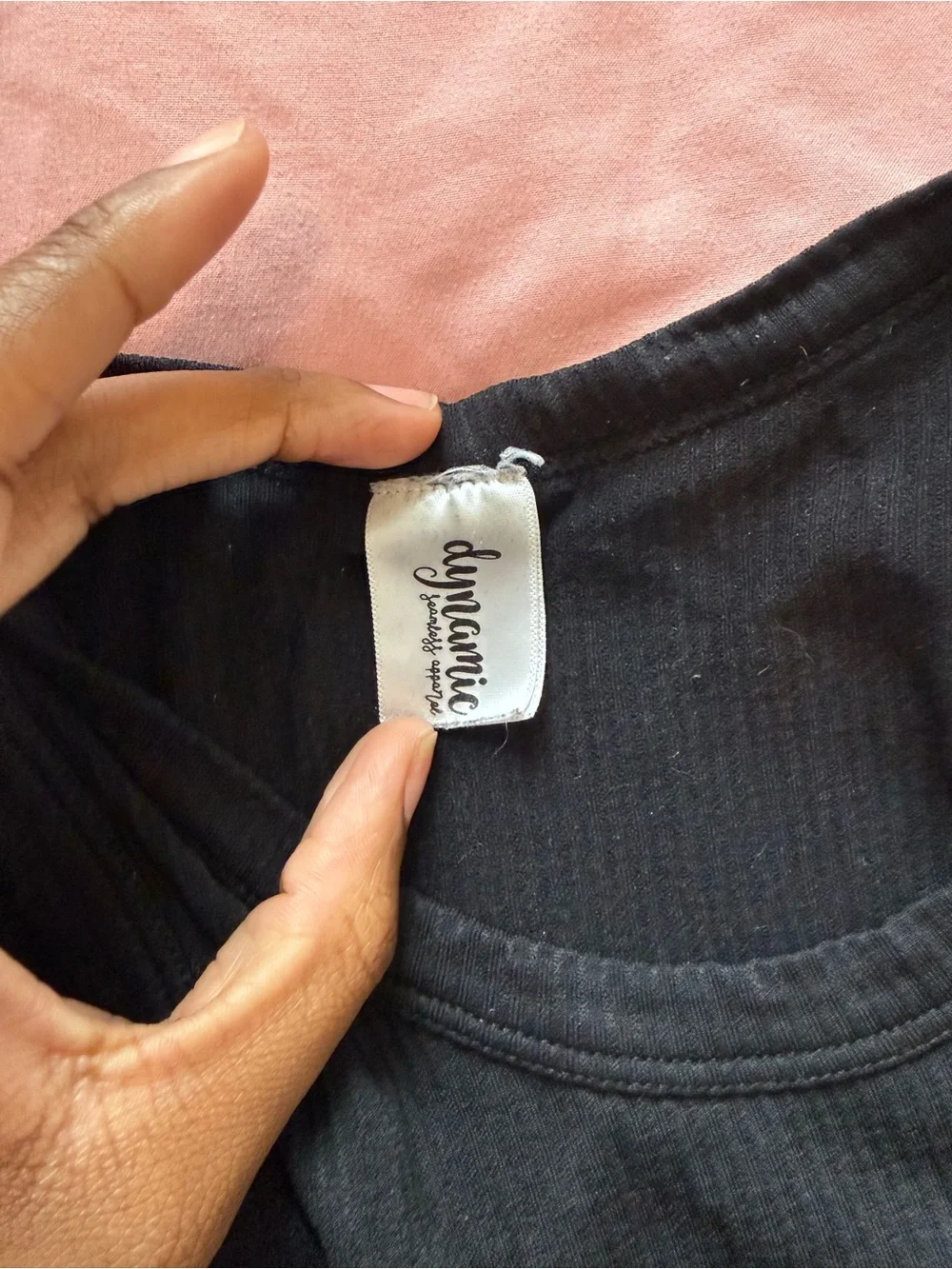Black Ribbed Tank Top - Picture 4 of 4